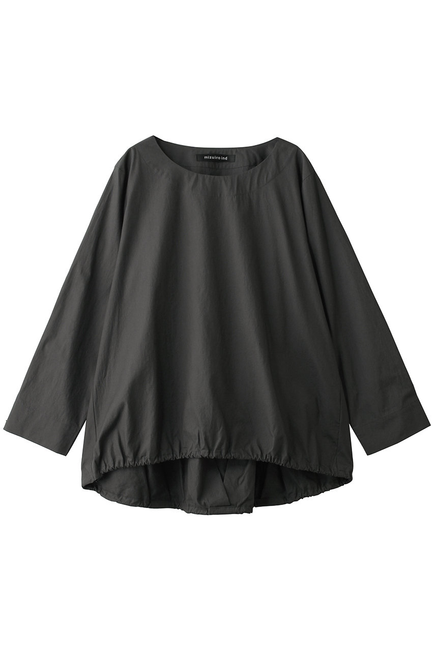 ミズイロインド/mizuiro indのdrawstrings crew neck P/O プルオーバー(c.gray/3-230127)