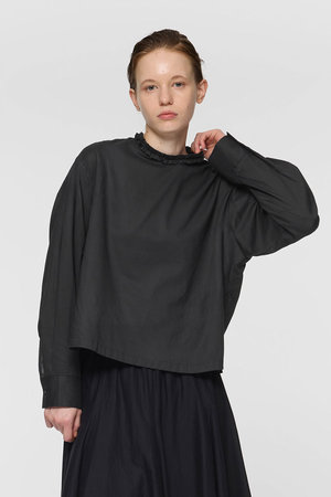 ミズイロインド/mizuiro indのfrill collar P/O プルオーバー(110400/110403)