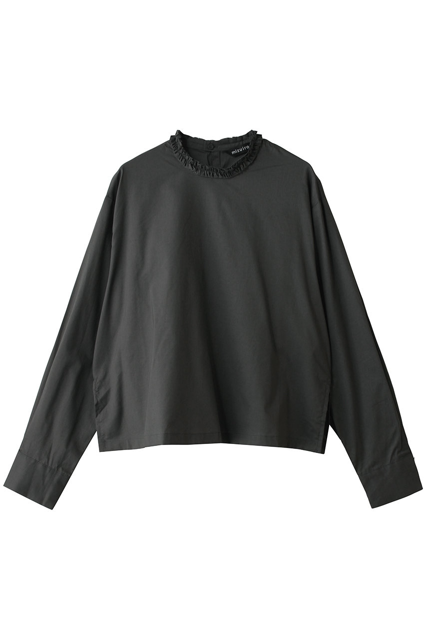ミズイロインド/mizuiro indのfrill collar P/O プルオーバー(c.gray/3-230137)