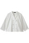 double breasted shirt シャツ ミズイロインド/mizuiro ind off white