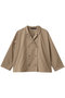 double breasted shirt シャツ ミズイロインド/mizuiro ind beige