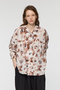 print wide shirt シャツ ミズイロインド/mizuiro ind