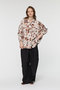 print wide shirt シャツ ミズイロインド/mizuiro ind