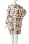 print shirt collar OP ワンピース ミズイロインド/mizuiro ind
