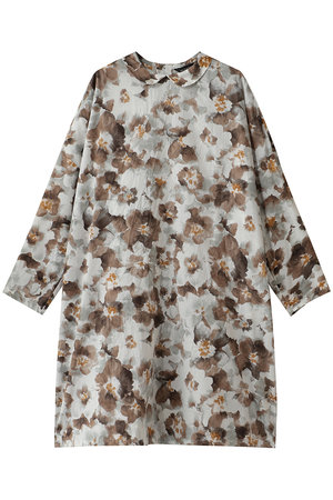 ミズイロインド/mizuiro indのprint shirt collar OP ワンピース(110500/110503)
