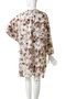 print shirt collar OP ワンピース ミズイロインド/mizuiro ind