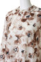 print shirt collar OP ワンピース ミズイロインド/mizuiro ind
