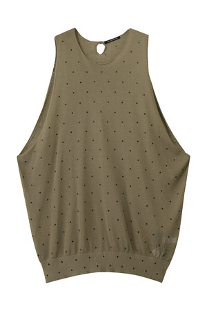 ミズイロインド/mizuiro indのdots print vest ベスト(110300/110301)