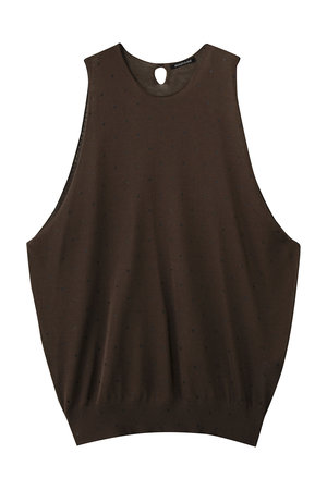 ミズイロインド/mizuiro indのdots print vest ベスト(110300/110301)