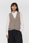 slub like V neck vest ベスト ミズイロインド/mizuiro ind