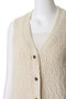 slub like V neck vest ベスト ミズイロインド/mizuiro ind