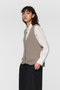 slub like V neck vest ベスト ミズイロインド/mizuiro ind