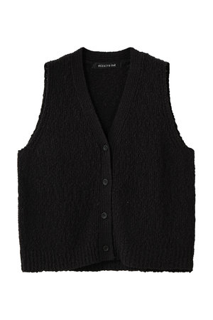 ミズイロインド/mizuiro indのslub like V neck vest ベスト(110300/110301)