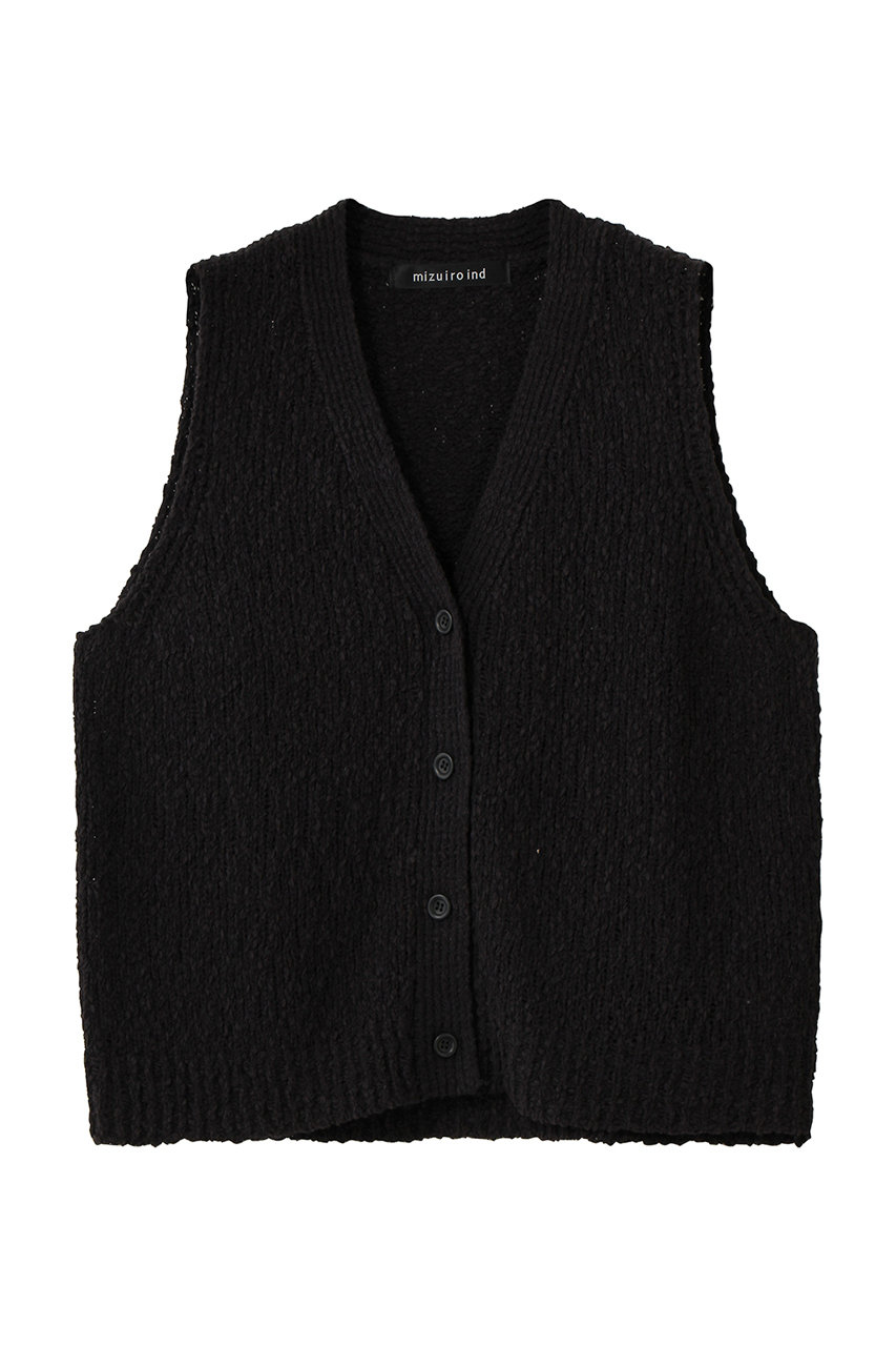 新品未着用TOKYO INDIANS ベスト L ブラック mizuiro ind(ミズイロインド)｜slub like V neck vest ベスト/black の