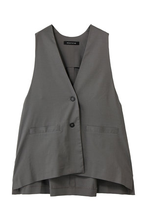 ミズイロインド/mizuiro indのdeep V neck wide vest ベスト(110800/110806)
