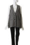 deep V neck wide vest ベスト ミズイロインド/mizuiro ind