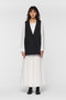 deep V neck wide vest ベスト ミズイロインド/mizuiro ind
