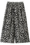 animal print easy PT パンツ ミズイロインド/mizuiro ind c.gray