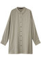T/R wide tunic shirt シャツ ミズイロインド/mizuiro ind s.beige