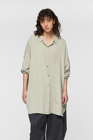 ミズイロインド/mizuiro indのT/R wide tunic shirt シャツ(110400/110403)