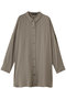 T/R wide tunic shirt シャツ ミズイロインド/mizuiro ind beige
