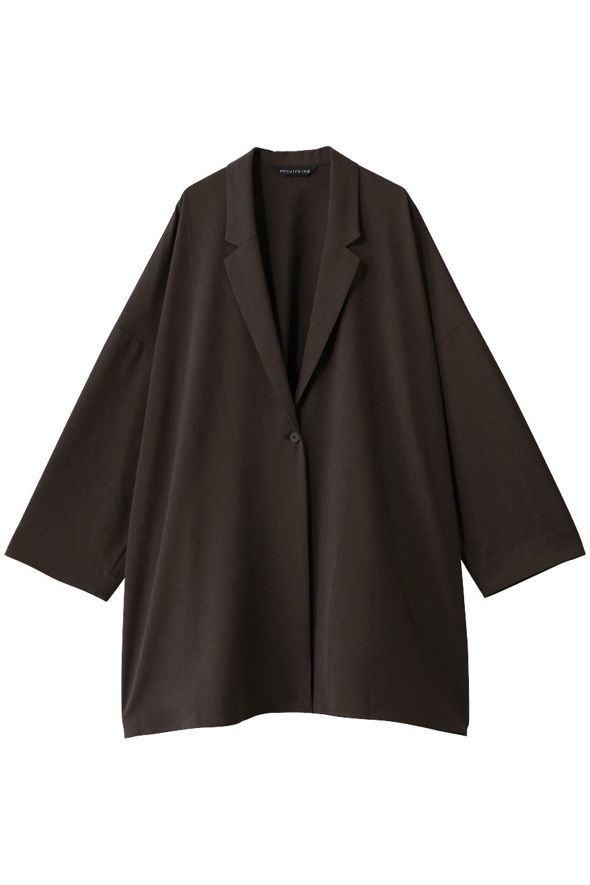 ミズイロインド/mizuiro indのwide tailored shirt JK ジャケット(brown/3-230126)