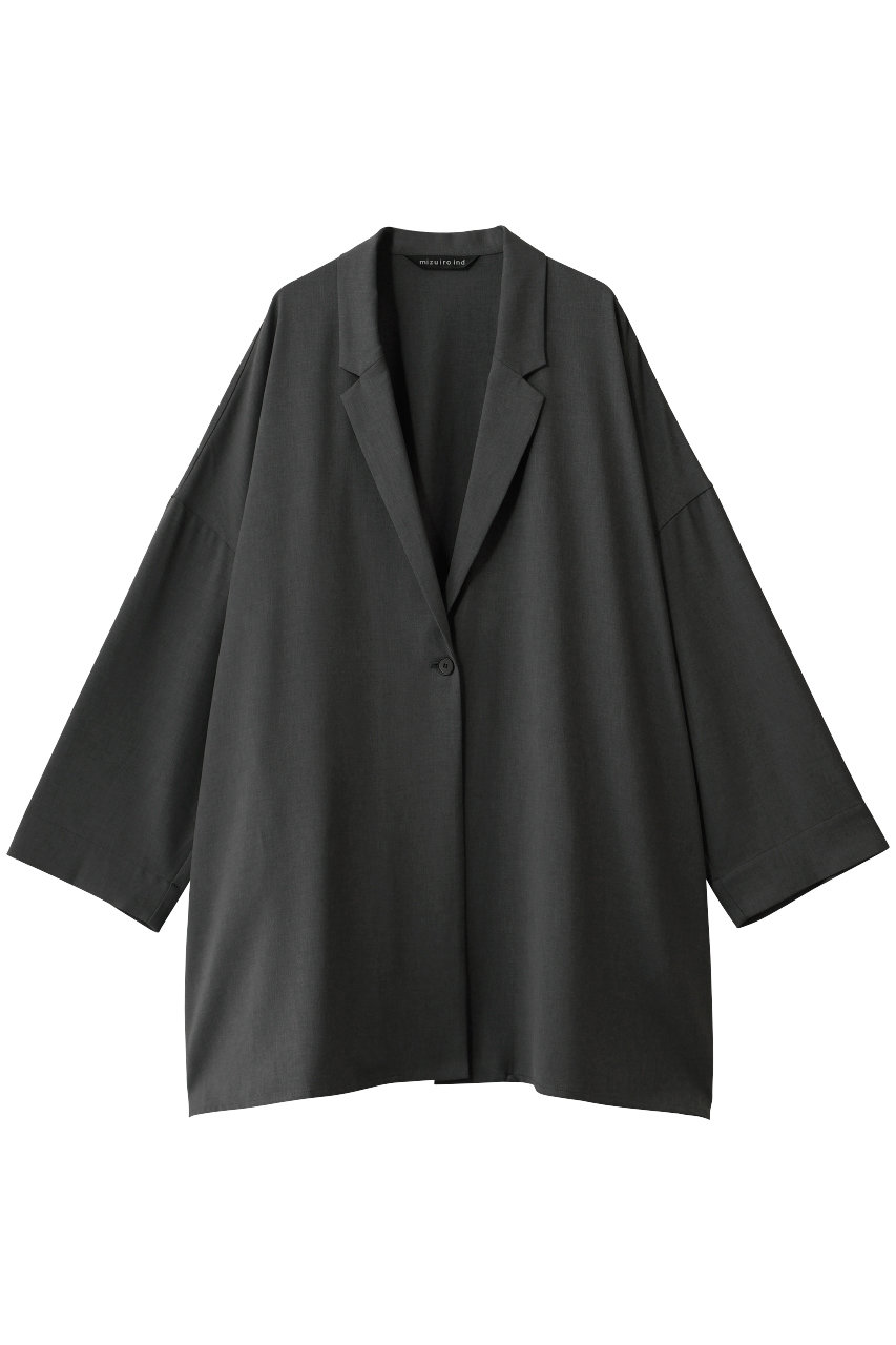 ミズイロインド/mizuiro indのwide tailored shirt JK ジャケット(gray/3-230126)