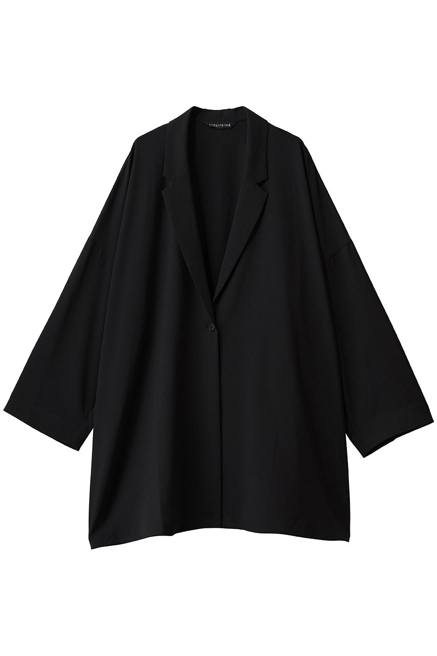 ミズイロインド/mizuiro indのwide tailored shirt JK ジャケット(black/3-230126)
