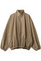 high neck zip blouson ブルゾン ミズイロインド/mizuiro ind beige