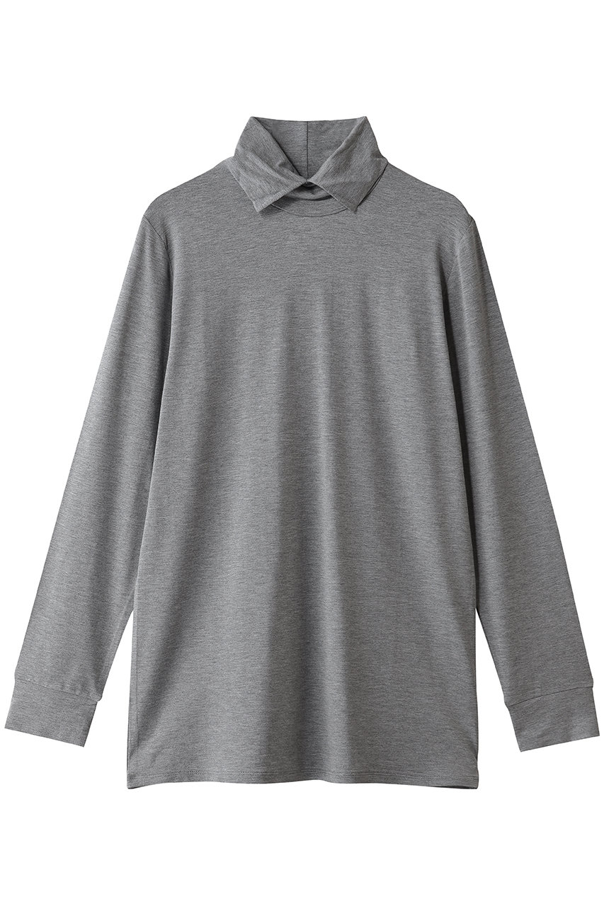 ミズイロインド/mizuiro indのshirt collar P/O プルオーバー(gray/3-210077)