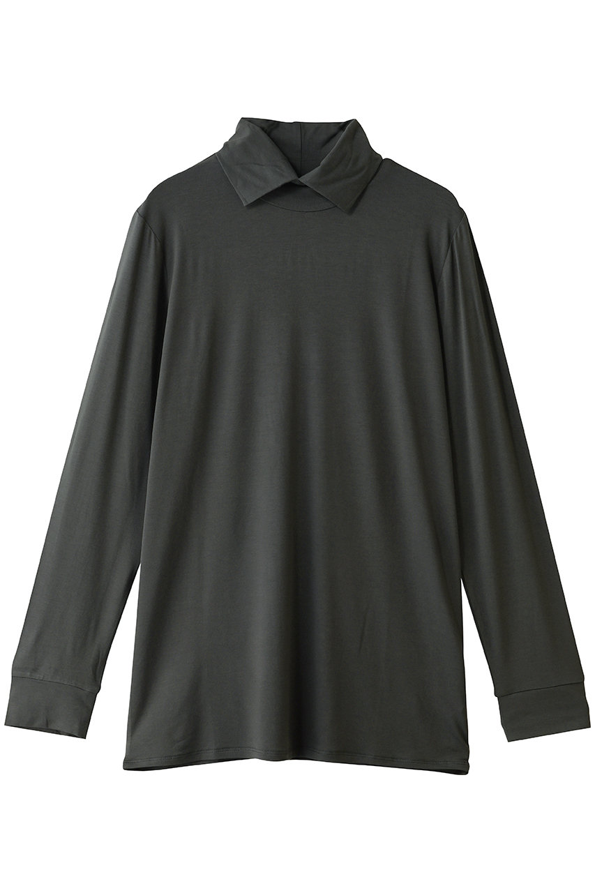 ミズイロインド/mizuiro indのshirt collar P/O プルオーバー(d.gray/3-210077)
