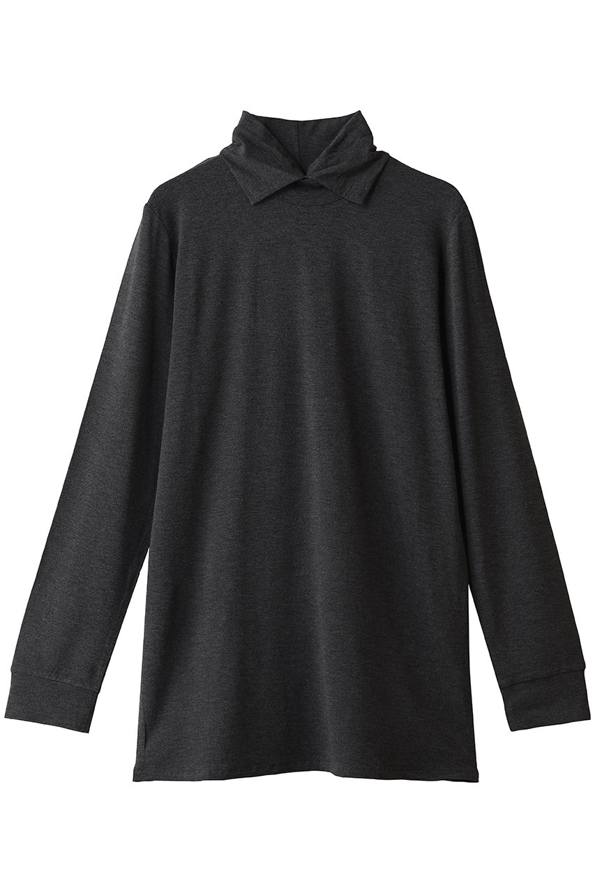 ミズイロインド/mizuiro indのshirt collar P/O プルオーバー(c.gray/3-210077)
