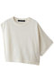 asymmetry crew neck P/O プルオーバー ミズイロインド/mizuiro ind ivory