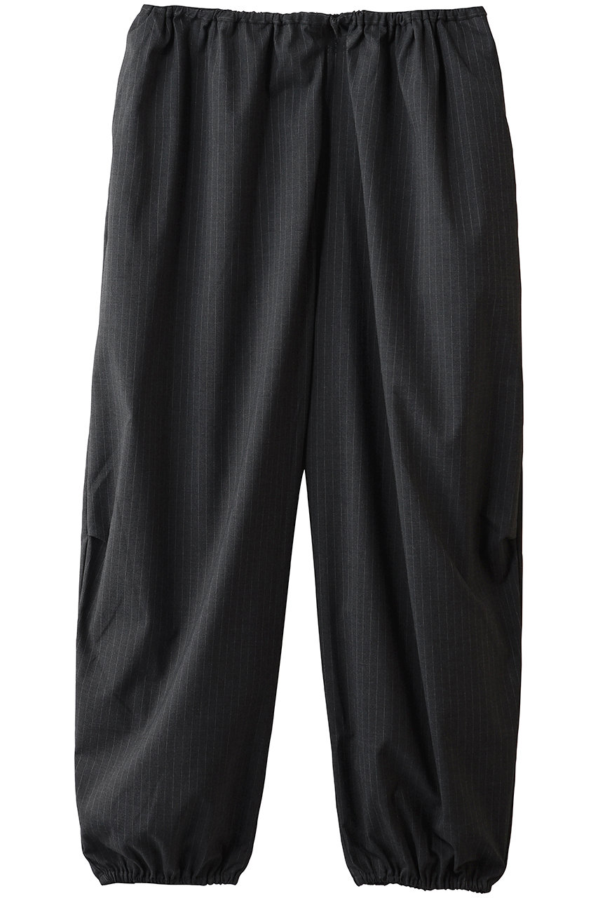 ミズイロインド/mizuiro indのstripe volume easy PT パンツ(grayA/3-260101)