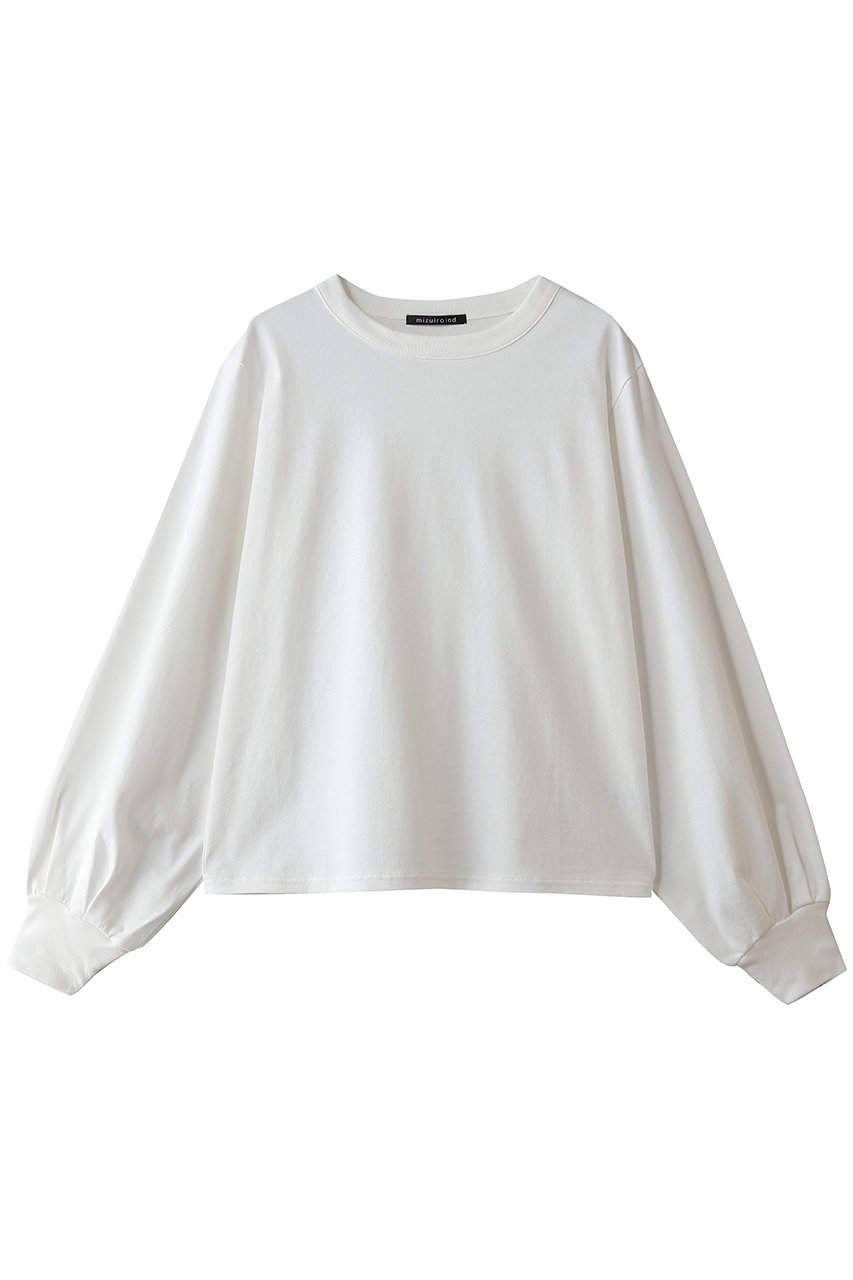 ミズイロインド/mizuiro indのpuff slv long T Tシャツ(off white/3-210078)