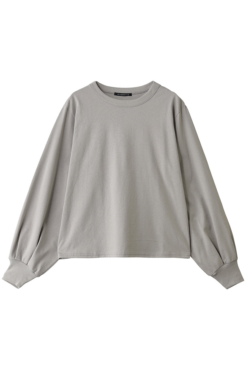 ミズイロインド/mizuiro indのpuff slv long T Tシャツ(l.gray/3-210078)