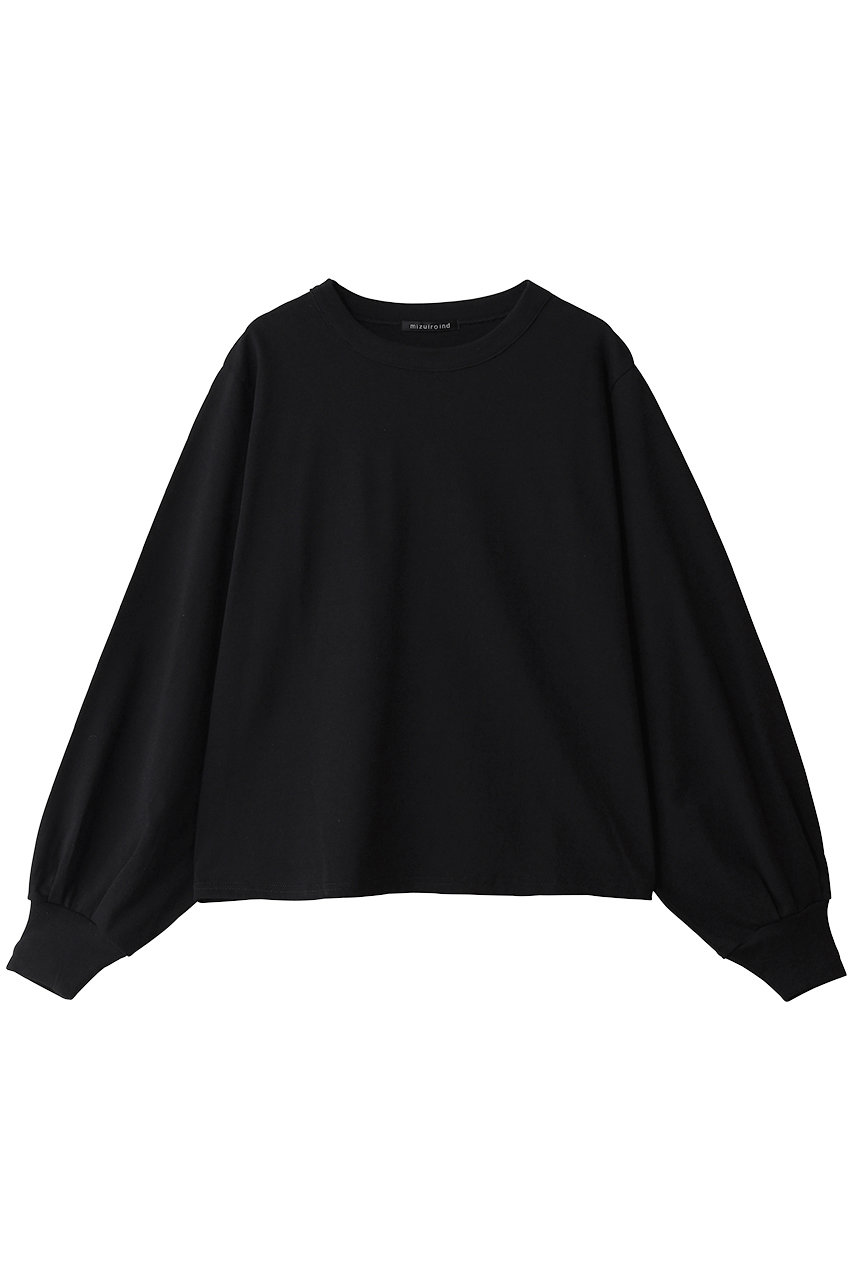 ミズイロインド/mizuiro indのpuff slv long T Tシャツ(black/3-210078)