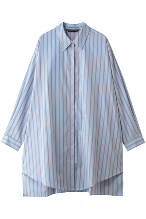 ミズイロインド/mizuiro indのstripe box cut shirt シャツ(110400/110403)