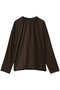 gather high neck P/O プルオーバー ミズイロインド/mizuiro ind brown