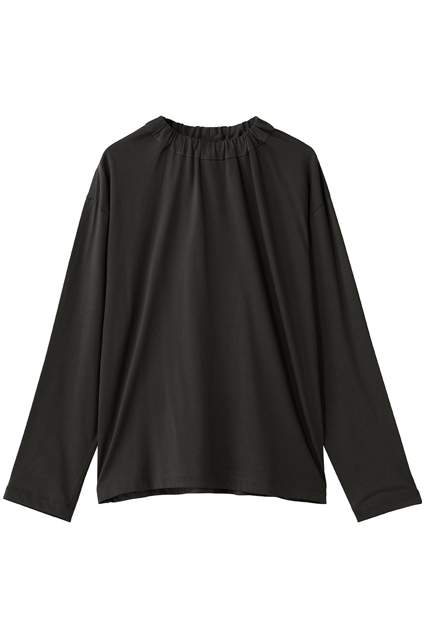 ミズイロインド/mizuiro indのgather high neck P/O プルオーバー(c.gray/3-210073)