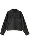 lace yoke high neck shirt シャツ ミズイロインド/mizuiro ind c.gray