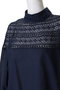 lace yoke high neck shirt シャツ ミズイロインド/mizuiro ind