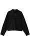 lace yoke high neck shirt シャツ ミズイロインド/mizuiro ind black