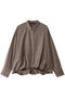 check long slv ballon shirt シャツ ミズイロインド/mizuiro ind brown