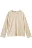 pique long slv crew neck T Tシャツ