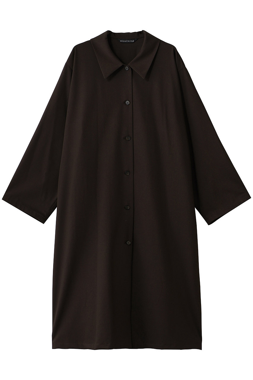 mizuiro ind shirt OP coat コート (brown, F) ミズイロインド ELLE SHOP
