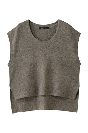 ミズイロインド/mizuiro indのU neck vest ベスト(110300/110301)