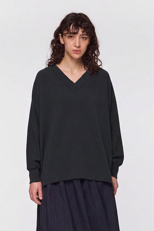 ミズイロインド/mizuiro indのV neck dolman P/O プルオーバー(110400/110403)