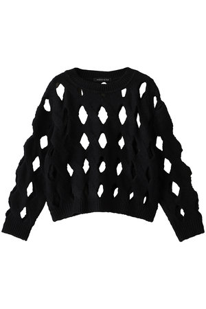 ミズイロインド/mizuiro indのcable crew neck P/O プルオーバー(110300/110301)