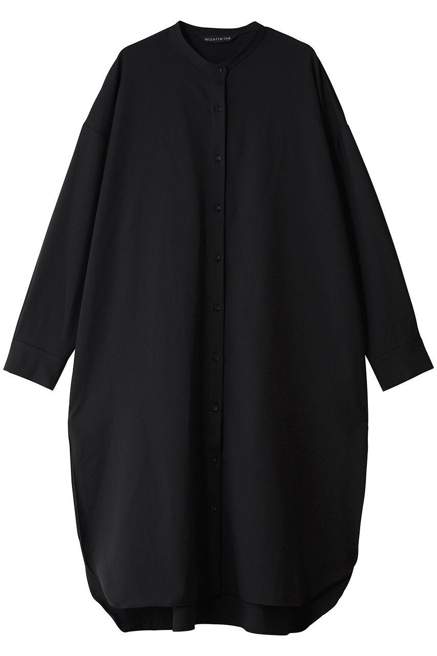mizuiro ind stand collar shir OP ワンピース (black, F) ミズイロインド ELLE SHOP